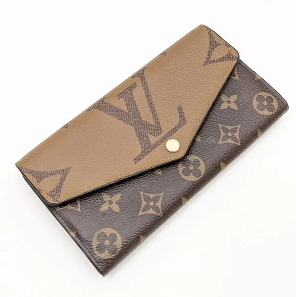 ✨️💎Authentic Louis Vuitton Sarah long wallet Reverse Monogram - Picture 2 of 13